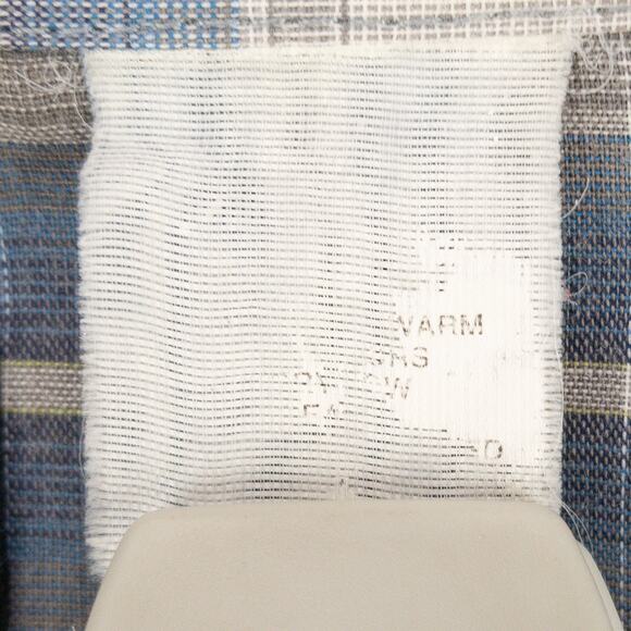 Plains Western Shirt Men's Large Short Sleeve Pearl Snaps Plaid White Blue - Picture 6 of 9